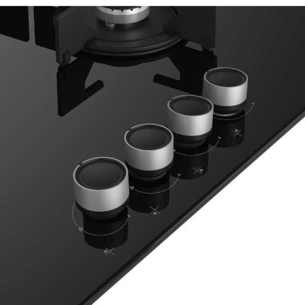 PLAQUE BEKO ENCASTRABLE 60X60 A GAZ NOIR HIGG64123SBL