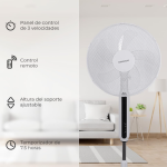 VENTILATEUR DAEWOO -Ventilateur sur pied DW-VENT-DI-1692AXK - Blanc