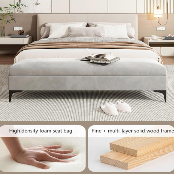 Banquette de rangement pour bout de lit