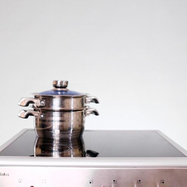 CUISINIERE TECHNOLUX INDUCTION 4FEUX ELECTRIQUE 60X60 GRIS TCX66FSXVTC