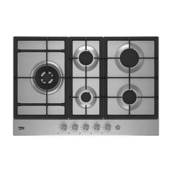 PLAQUE DE CUISSON BEKO ENCASTRABLE 5FEUX 90X60 A GAZ INOX HIAL75235SX