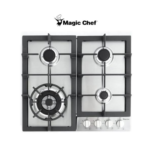 PLAQUE ENCASTRABLE MAGIC CHEF 4FEUX 60X60 A GAZ INOX MCSCTG24S