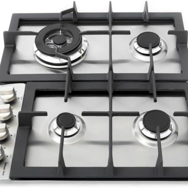 PLAQUE ENCASTRABLE MAGIC CHEF 4FEUX 60X60 A GAZ INOX MCSCTG24S