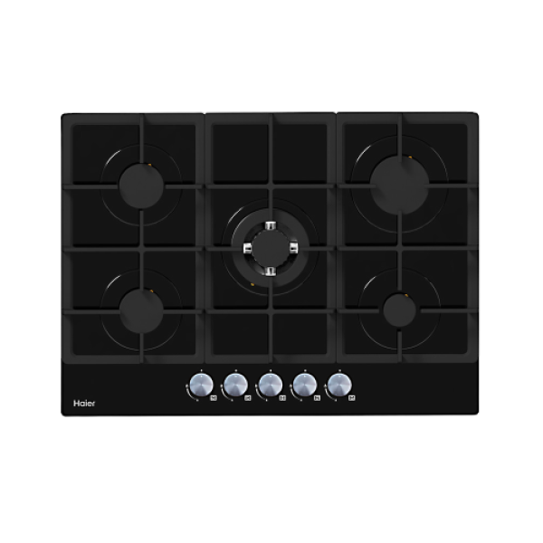 PLAQUE HAIER ENCASTRABLE 5FEUX  90X60 A GAZ NOIR HOB790B
