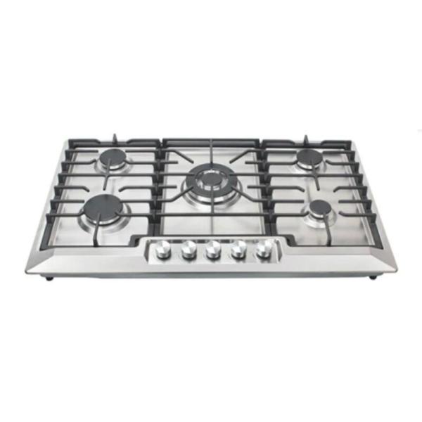 PLAQUE TECHNOLUX ENCASTRABLE 5FEUX 90X60 A GAZ INOX TEC5GG