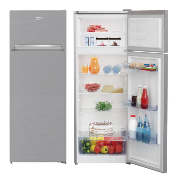 REFRIGERATEUR BEKO 2PORTES 230LITRES GRIS RDSA32SX