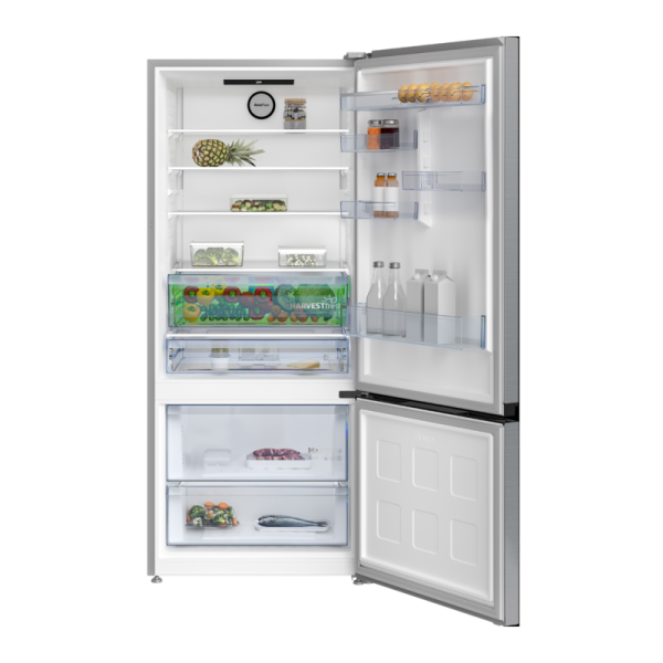REFRIGERATEUR BEKO COMBINE 2TIROIRS 660LITRES INVERTER NOFROST A++ GRIS B5RCNE66H