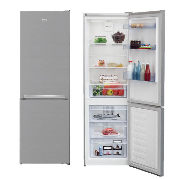 REFRIGERATEUR BEKO COMBINE 3TIROIRS NEO FROST A++ GRIS RCNA420SX